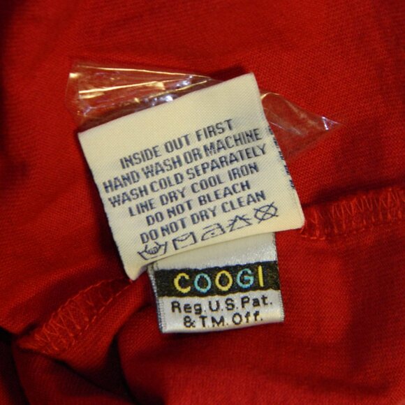 COOGI Short Sleeve Red Cotton T-shirt Embroidery & Felt Detailing Size 3XL - Picture 14 of 16